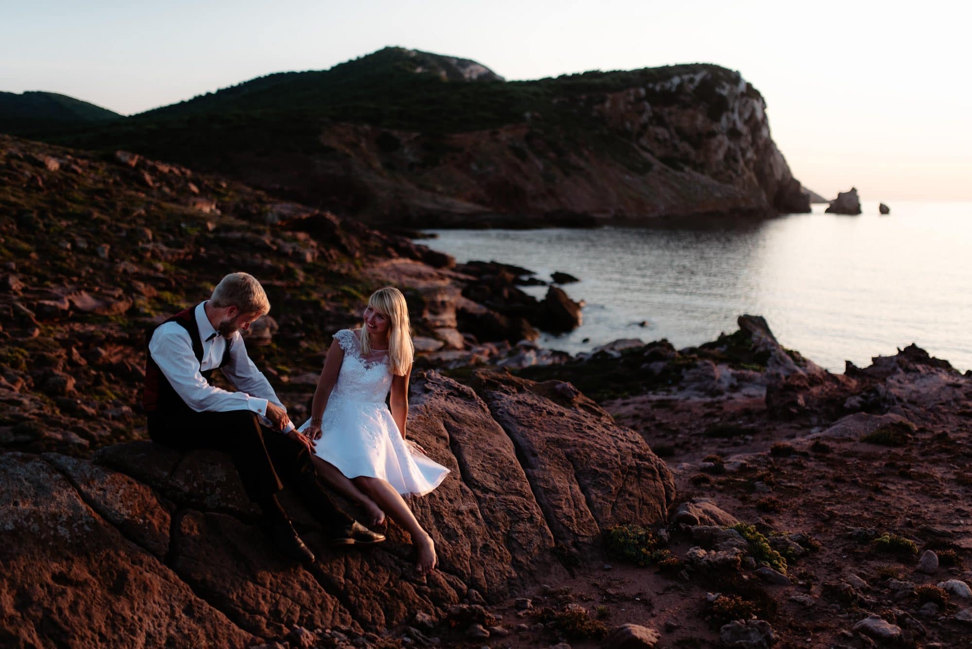 elopement in Sardinia 