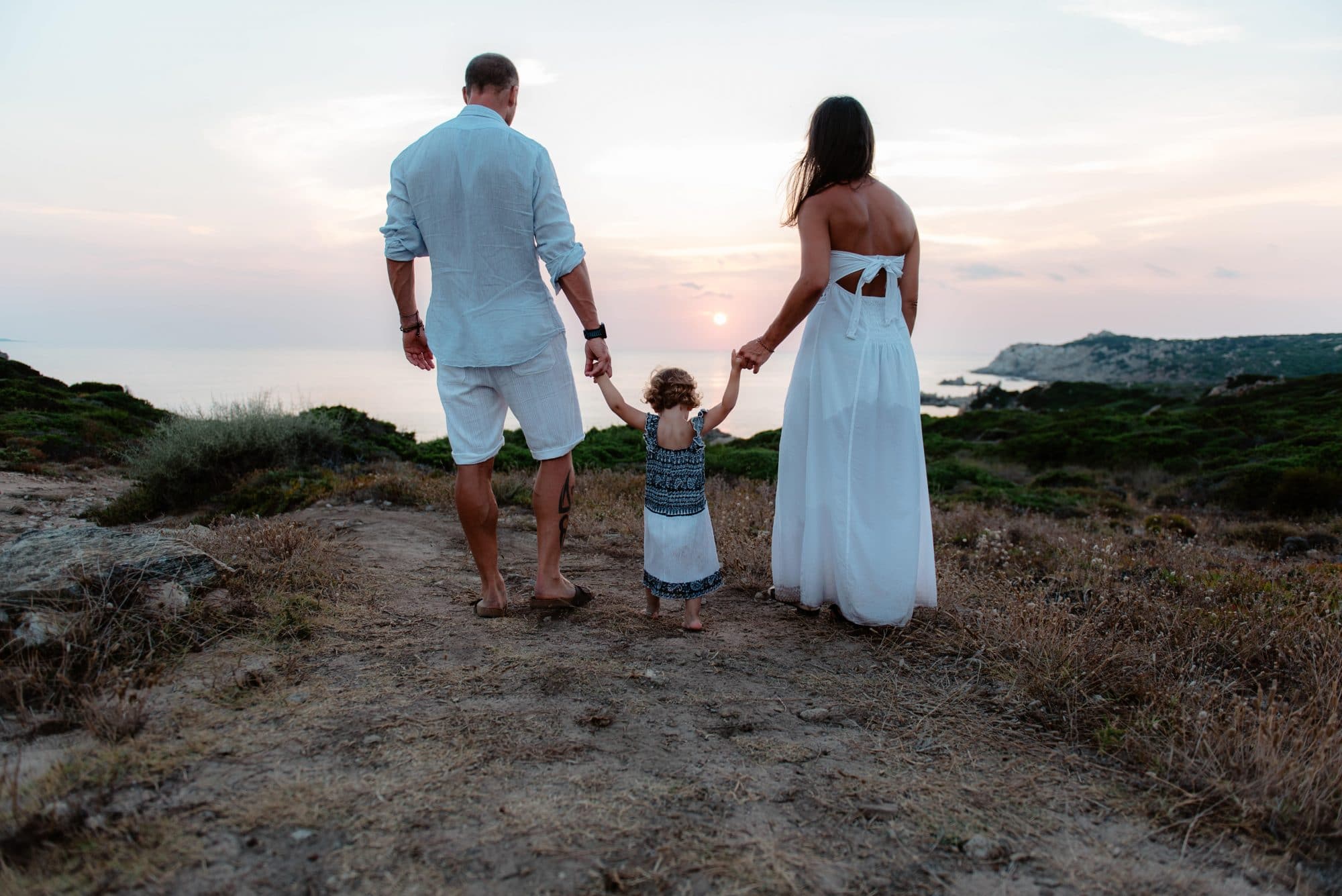 Fotografia di famiglia al mare, Santa Teresa 