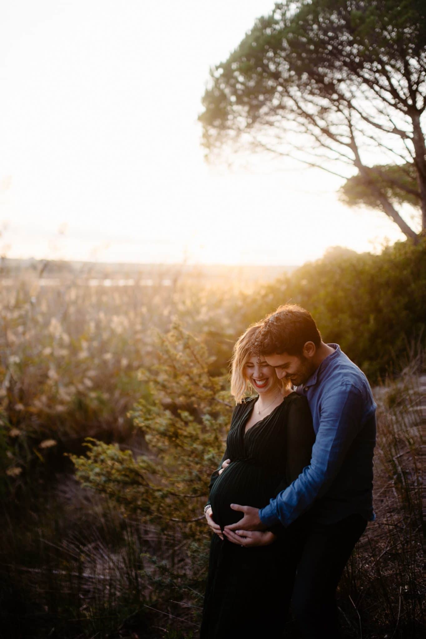  fotografo maternità autunno Sardegna coppia
