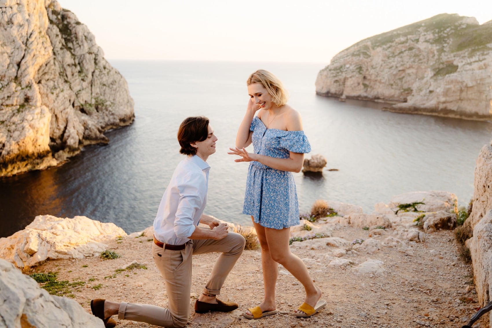 love proposal in sardinia 
