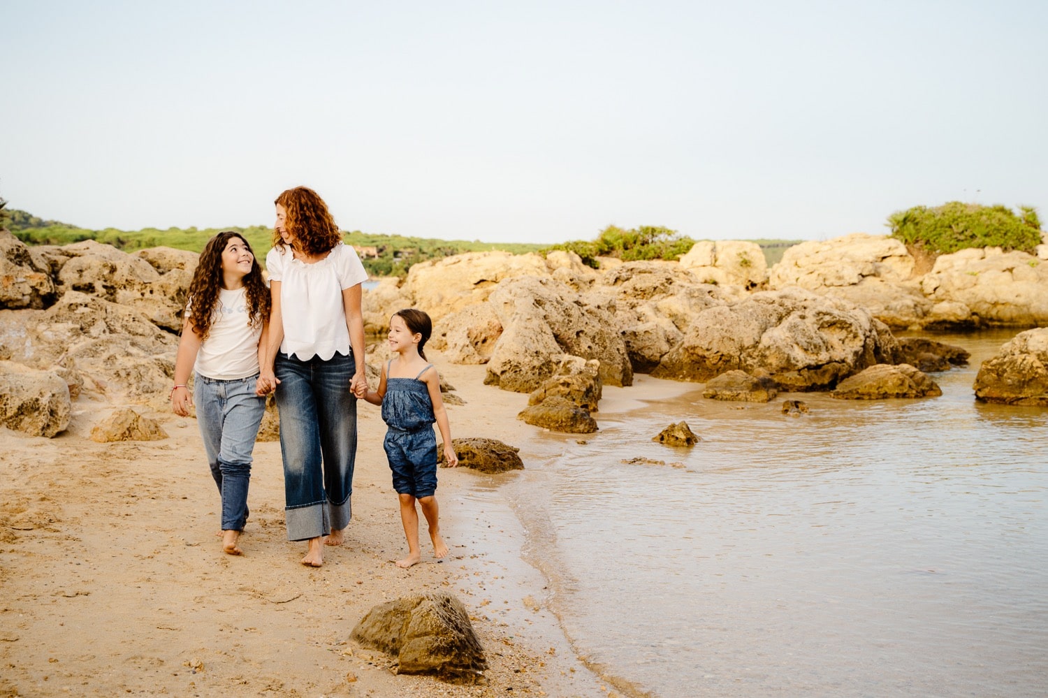  foto famiglia al mare