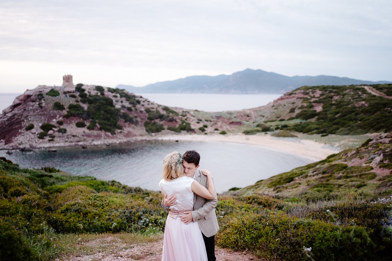 bride and groom Sardinia